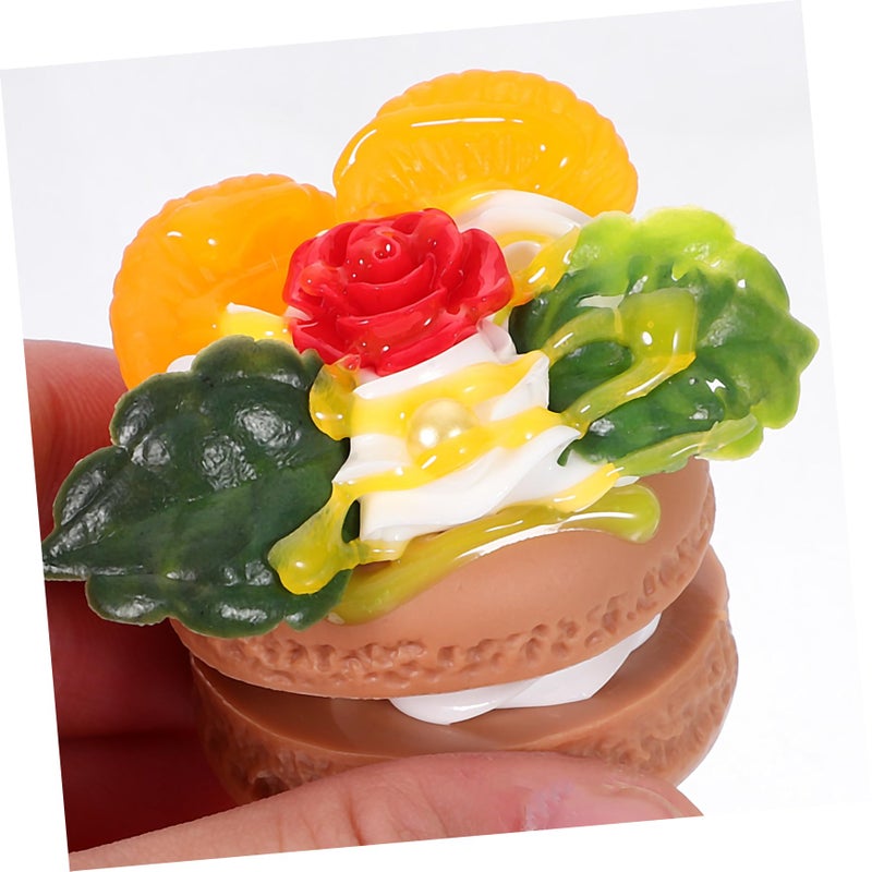 4Pcs Artificial Macaron Model Realistic Faux Dessert Photography Props Home Decor Afternoon Tea Display - Image 4