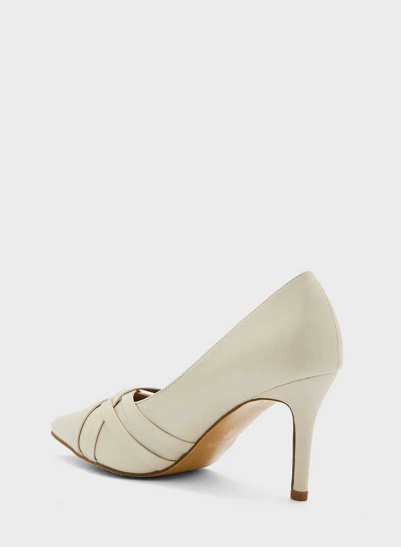 ELLA Woven Stiletto Pumps