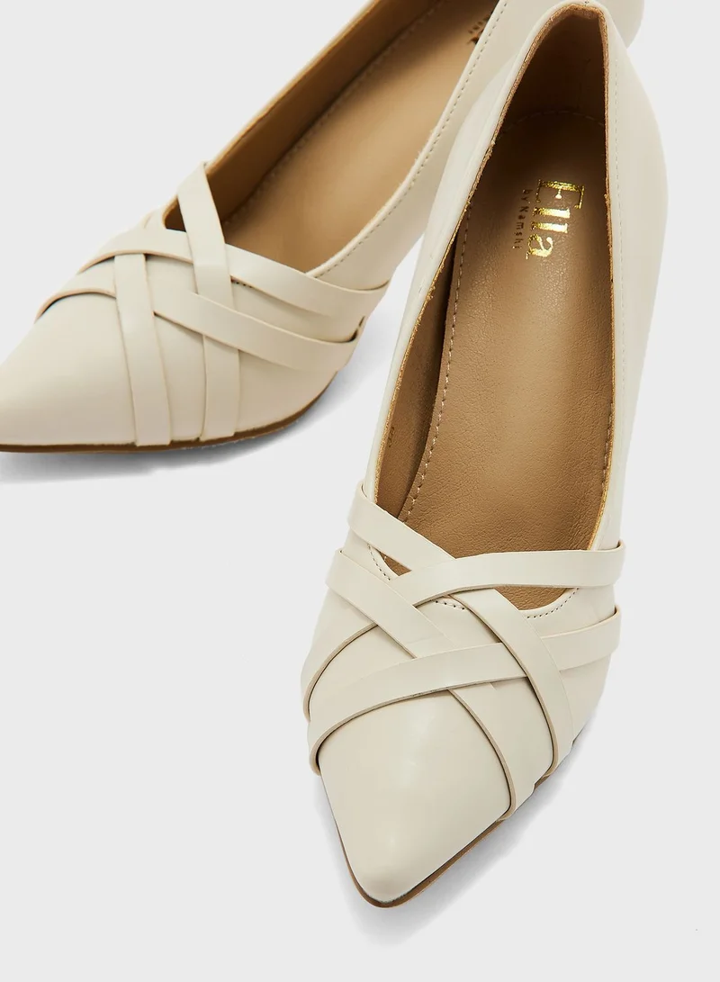 ELLA Woven Stiletto Pumps