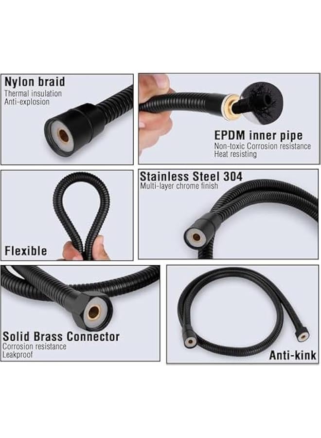 ميكسد Handheld Bidet Sprayer for toilet, 304 Grade Stainless Steel Bathroom Jet Spray with 1.2 Meter Shower Tube, Portable Adjustable Water Pressure Handheld Bidet Sprayer for Bathroom - Image 5