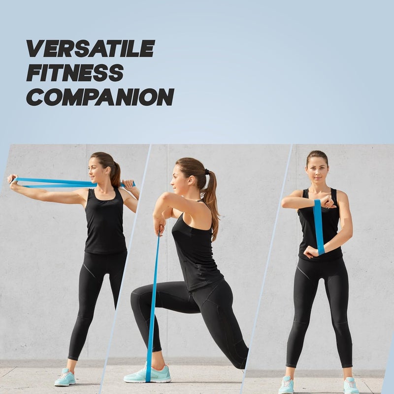 KONEX Natural Latex Resistance Band Loops for Men & Women | High Elasticity, Durable & Odour Free | Ideal for Home or Gym Workouts, Exercises, Stretching, Pull Ups, and Booty Toning (Pack of 3) - Image 3