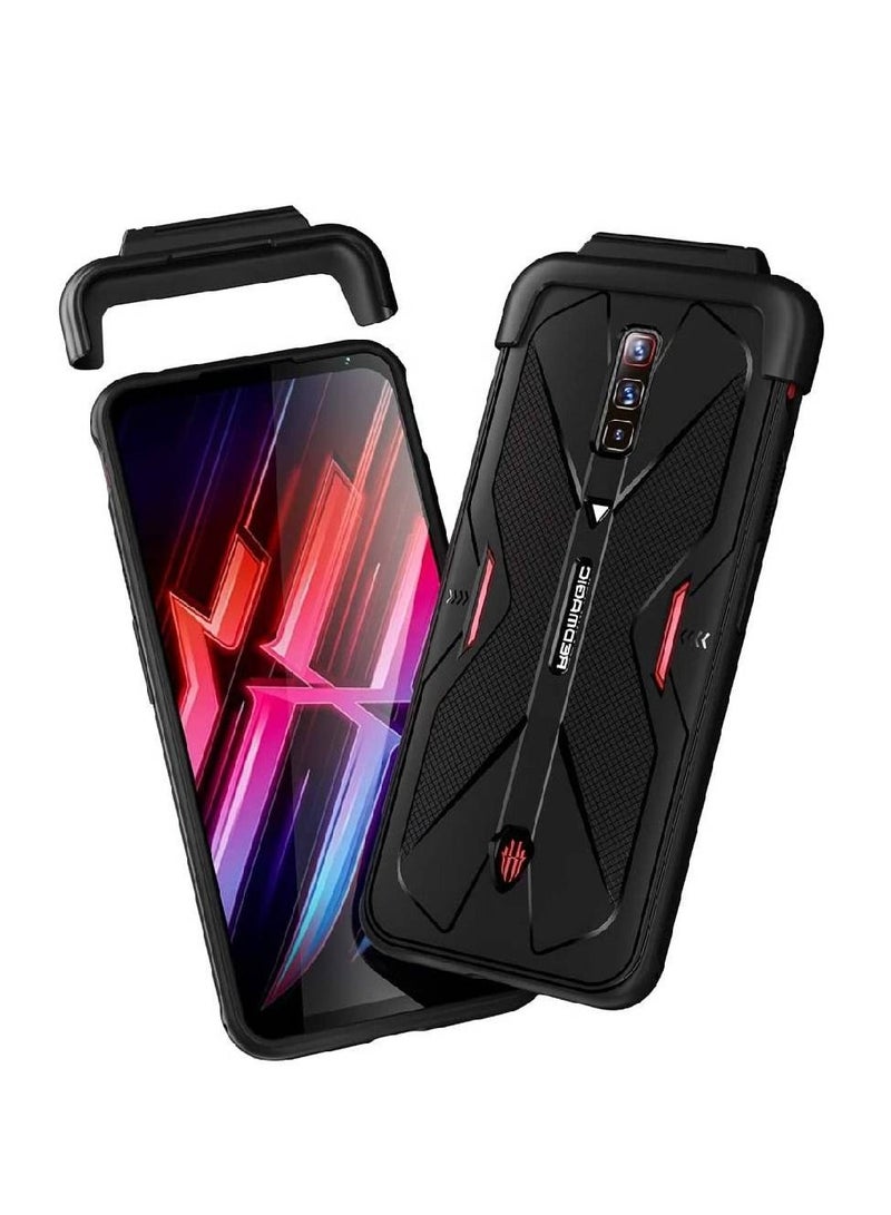 vesus Anti-Scratches Shockproof TPU Case Cover For Nubia Red Magic 6 Black - Image 2