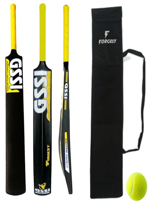 Forgesy Plastic Tennis Cricket Bat Full Size Bat (34” X 4.5” inch) for All Age Group - Image 2