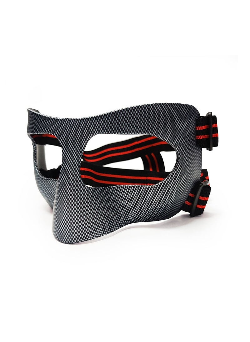 general Face Mask for Broken Nose, Basketball Mask Guard Facial Cover Football Adjustable Strap Face Guard Nose Guard Faces Shield for Boxing, Softball - Image 3