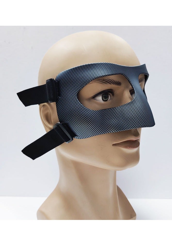 general Face Mask for Broken Nose, Basketball Mask Guard Facial Cover Football Adjustable Strap Face Guard Nose Guard Faces Shield for Boxing, Softball - Image 2