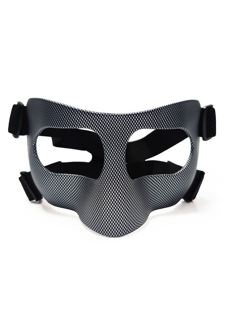 general Face Mask for Broken Nose, Basketball Mask Guard Facial Cover Football Adjustable Strap Face Guard Nose Guard Faces Shield for Boxing, Softball - Image 5