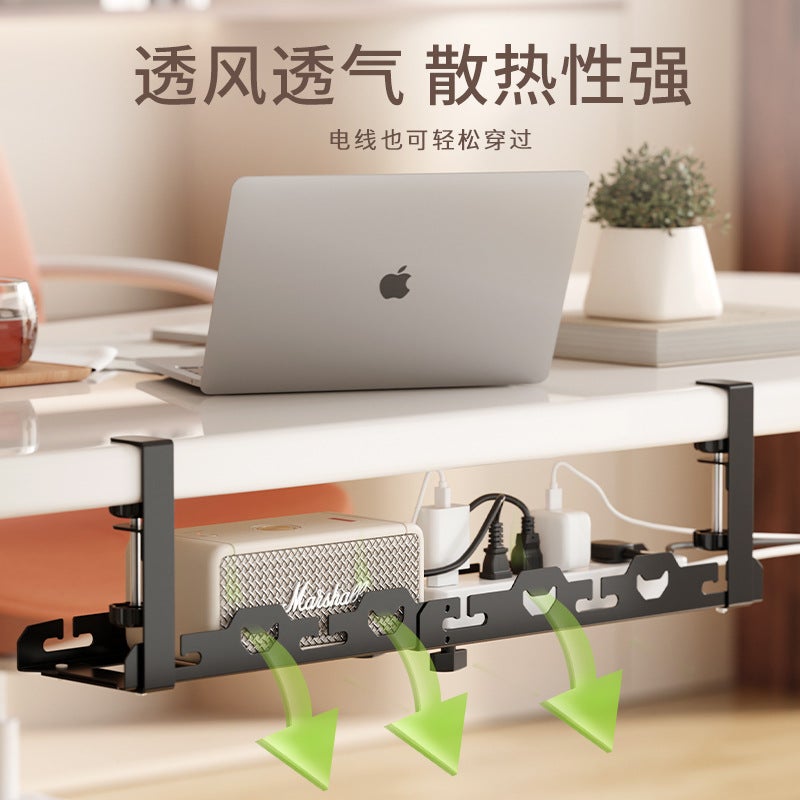 No-Drill Under-Desk Cable Organizer For Home Use, Power Strip, Router, Wire And Data Cable Holder, Simple Cable Winder - Image 5