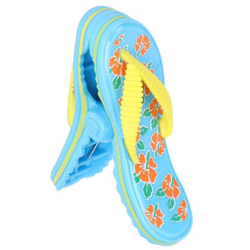 Plastic Beach Towel Clips 8-Pack: Windproof Break-Resistant Cute Towel Clips - Multi-Functional Sunbed Retaining Clips for Beach Pool Outdoor Indoor Vacation Use - Image 1