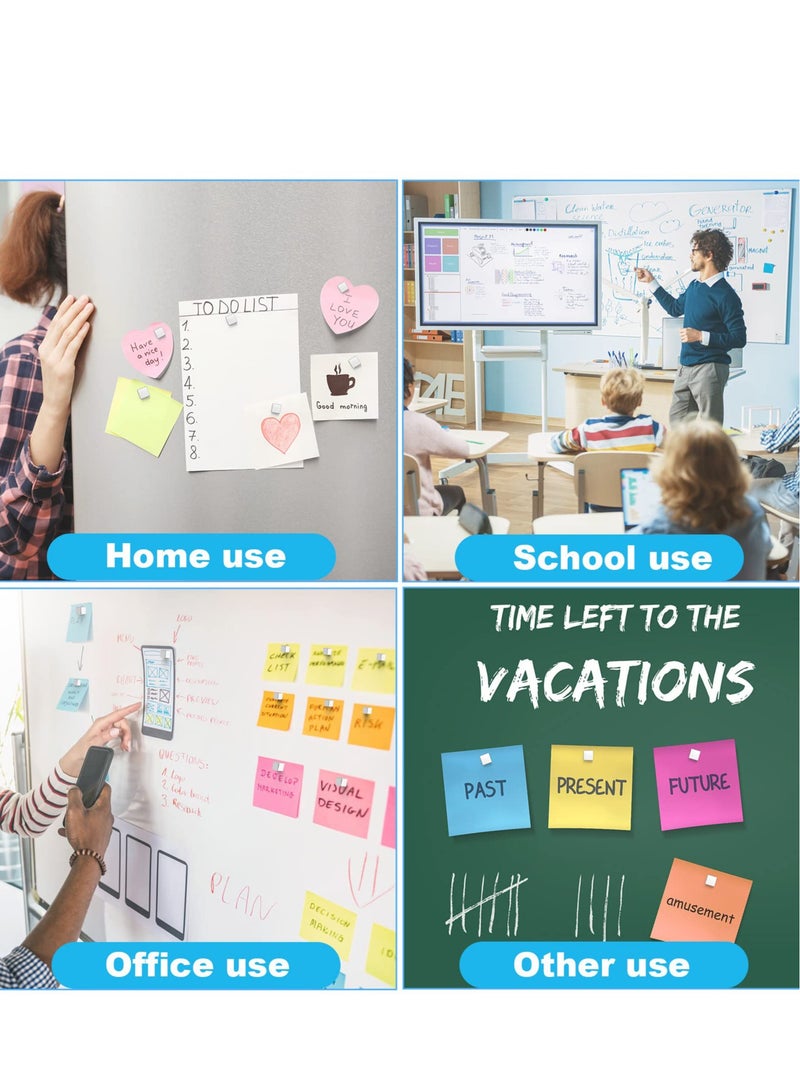 SYOSI Fridge Magnets, 5 x 5 x 5mm Strong Magnet , 110pcs Neodymium Magnets, Tacks Magnetic Push Pins for Whiteboard, Magnets for Fridge, Office, Map, Photo (Square) - Image 4