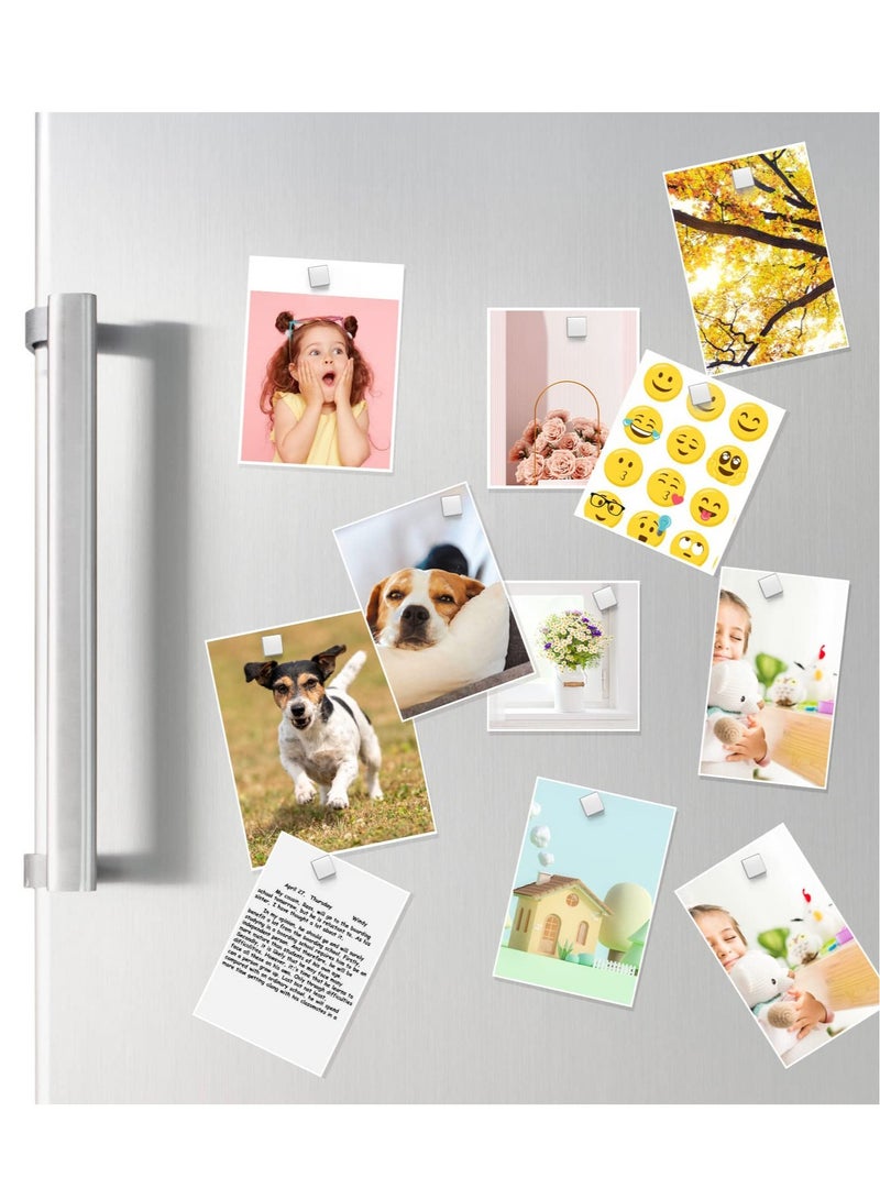 SYOSI Fridge Magnets, 5 x 5 x 5mm Strong Magnet , 110pcs Neodymium Magnets, Tacks Magnetic Push Pins for Whiteboard, Magnets for Fridge, Office, Map, Photo (Square) - Image 2