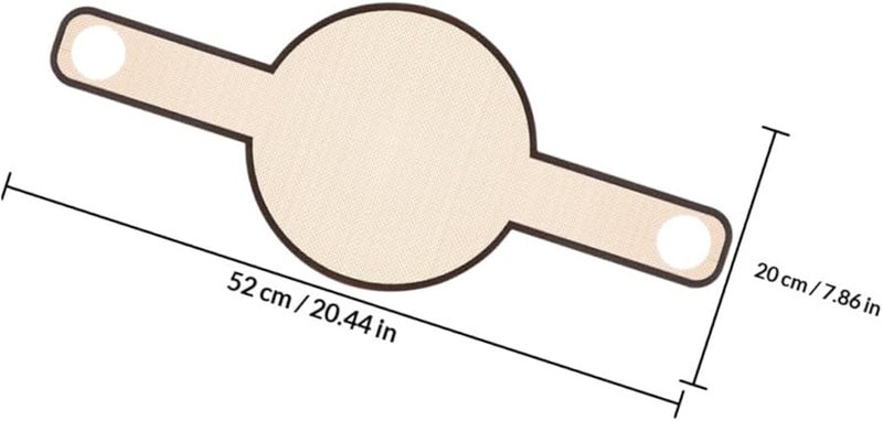 Non Stick Fiberglass Bread Baking Mat Set 2pcs With Long Handles For Dough Transfer Macarons - Image 2