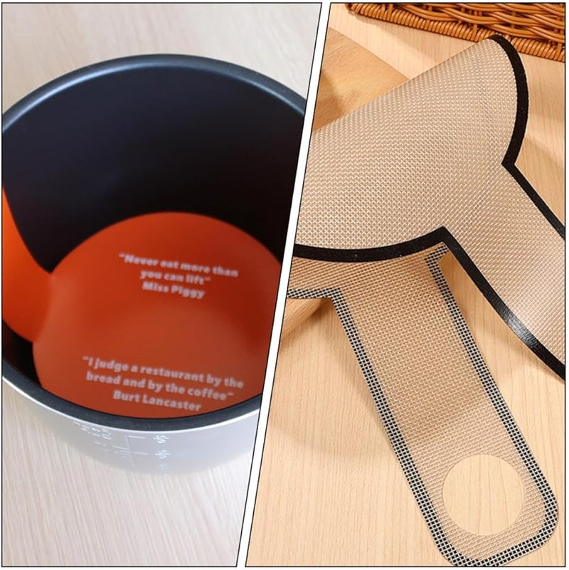 Non Stick Fiberglass Bread Baking Mat Set 2pcs With Long Handles For Dough Transfer Macarons - Image 4