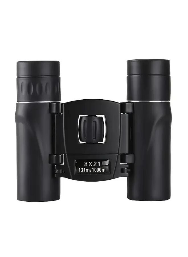Black 8x21mm Binoculars Compact Foldable Lightweight for Hunting Bird Watching Camping - Image 4