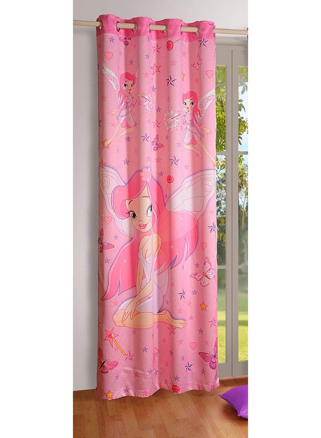 Swayam 1 Pc Digitally Printed 7.5 Feet Kids Curtains for Kids Room, Nursery, Bedroom Playroom -Pink - Image 3