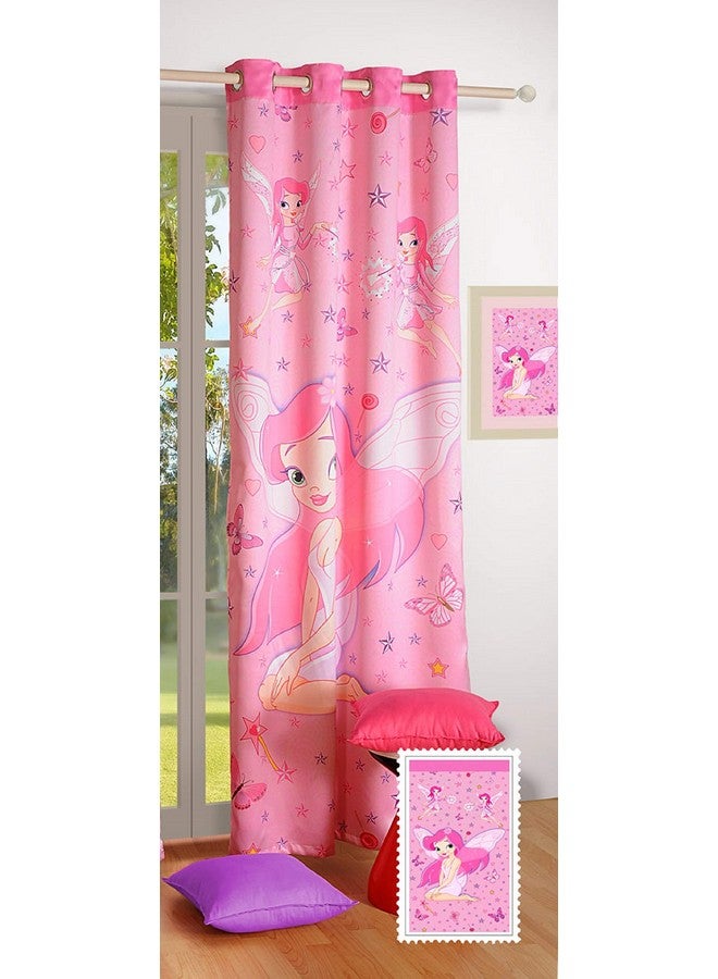 Swayam 1 Pc Digitally Printed 7.5 Feet Kids Curtains for Kids Room, Nursery, Bedroom Playroom -Pink - Image 2