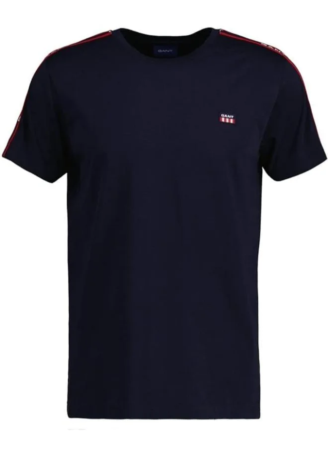 GANT Crew Neck Shoulder Tape T-Shirt