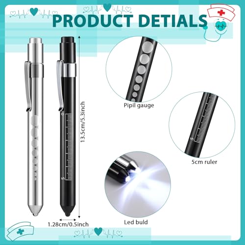 Pajean 4 Pcs Nurse Report Sheet Notebooks with Medical Pens Light Made Simple Pocket Journals Spiral Essentials Notepads for Nurse Appreciation Gifts Rn Student Clinical Supplies(Wide) - Image 3