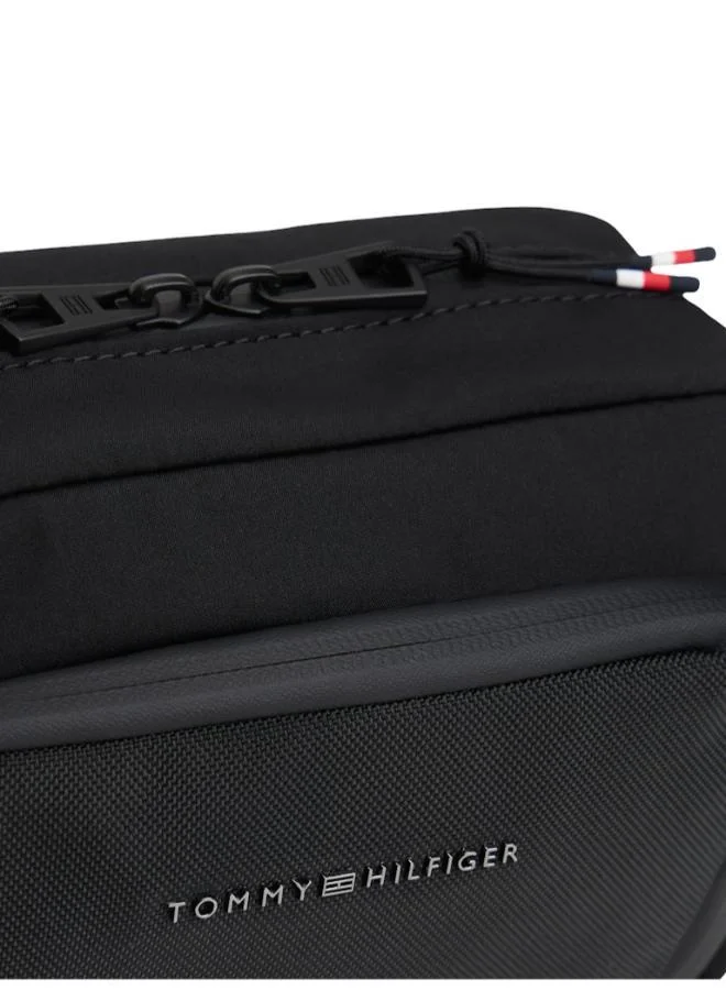 TOMMY HILFIGER  Metal Logo Textile Washbag for Men | Best Price UAE