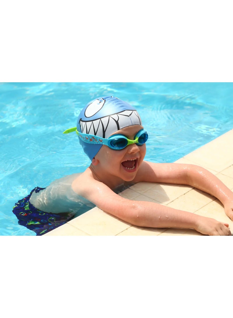 ZOGGS Little Twist Swimming Goggles With Anti-Fog And Uv Protection Blue Green & Tinted Blue Lens 0-6 Yrs - Image 2