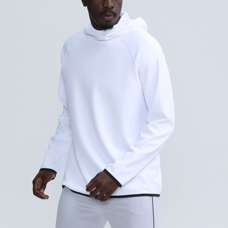 Generic Brand Casual Hooded Mens Sportswear Sweatshirt White 