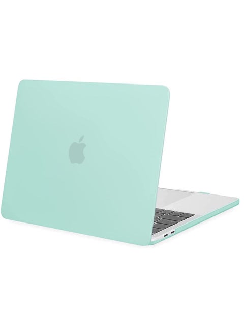 MacBook Pro 13 inch Case 2023 /2022 /2021 /2020-2016 M2 M1 A2338 A2251 A2289 A2159 A1989 A1708 A1706 with/Without Touch Bar Plastic Hard Shell Case Cover Mint Green