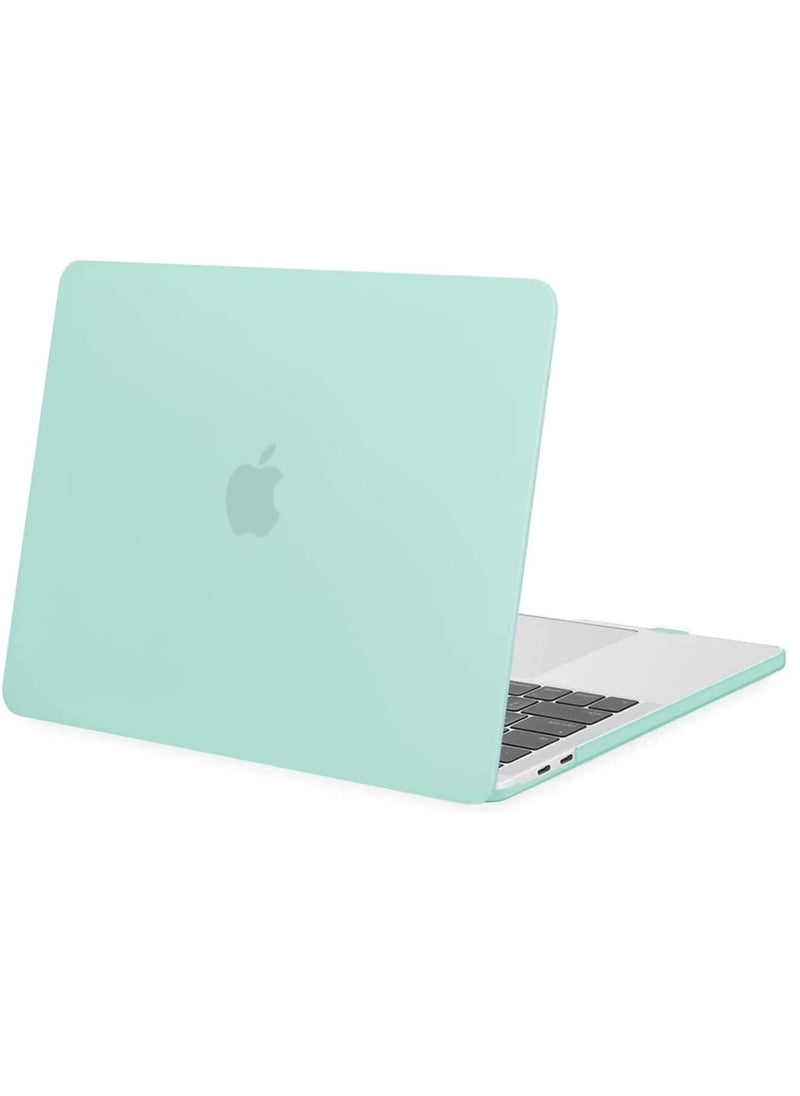 MacBook Pro 13 inch Case 2023 /2022 /2021 /2020-2016 M2 M1 A2338 A2251 A2289 A2159 A1989 A1708 A1706 with/Without Touch Bar Plastic Hard Shell Case Cover Mint Green
