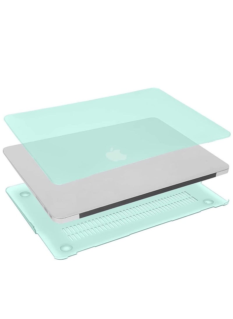 MacBook Pro 13 inch Case 2023 /2022 /2021 /2020-2016 M2 M1 A2338 A2251 A2289 A2159 A1989 A1708 A1706 with/Without Touch Bar Plastic Hard Shell Case Cover Mint Green