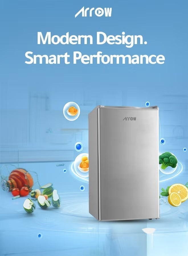 Arrow Single Door Refrigerator - 86 Liters - 3 Cubic Feet - Silver - RO-135RDK25 - Image 3