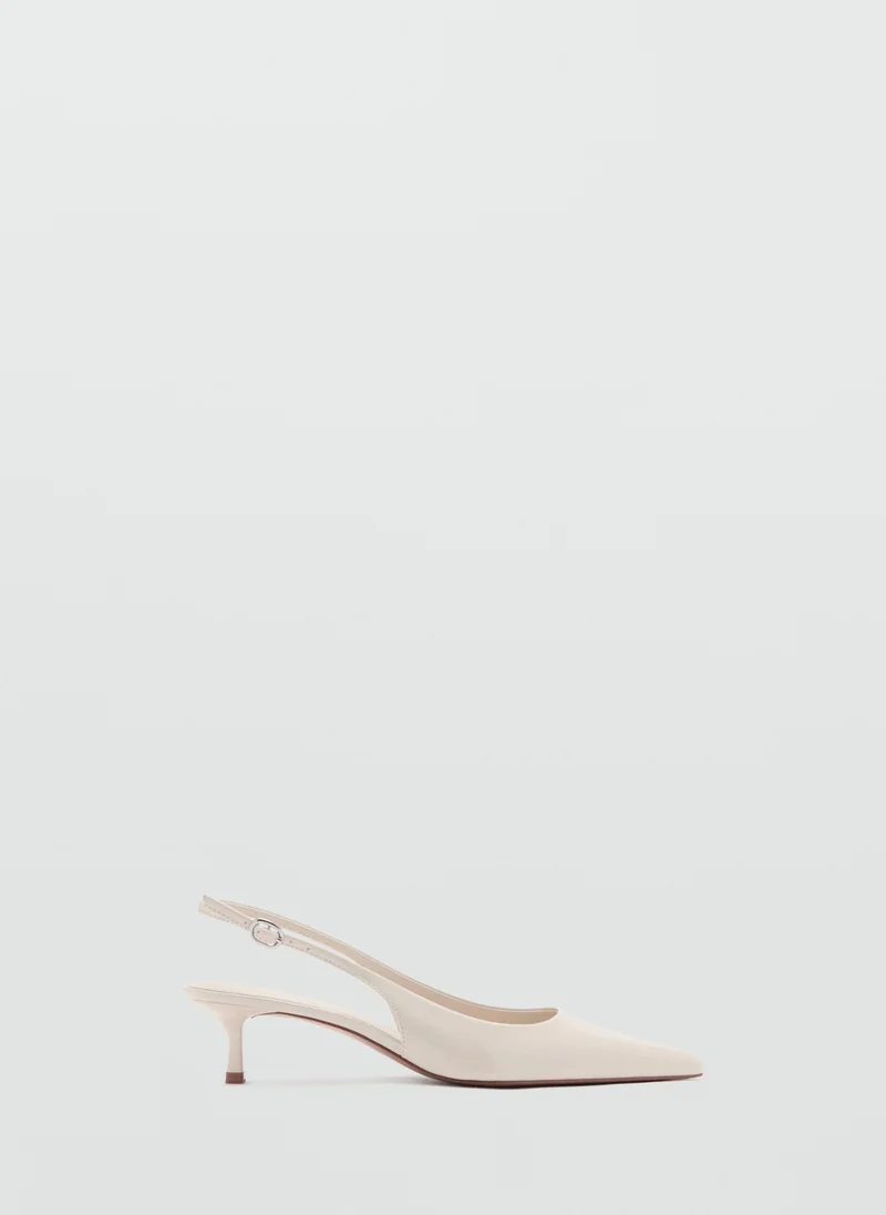 مانجو Kitten-Heel Patent Leather Shoes
