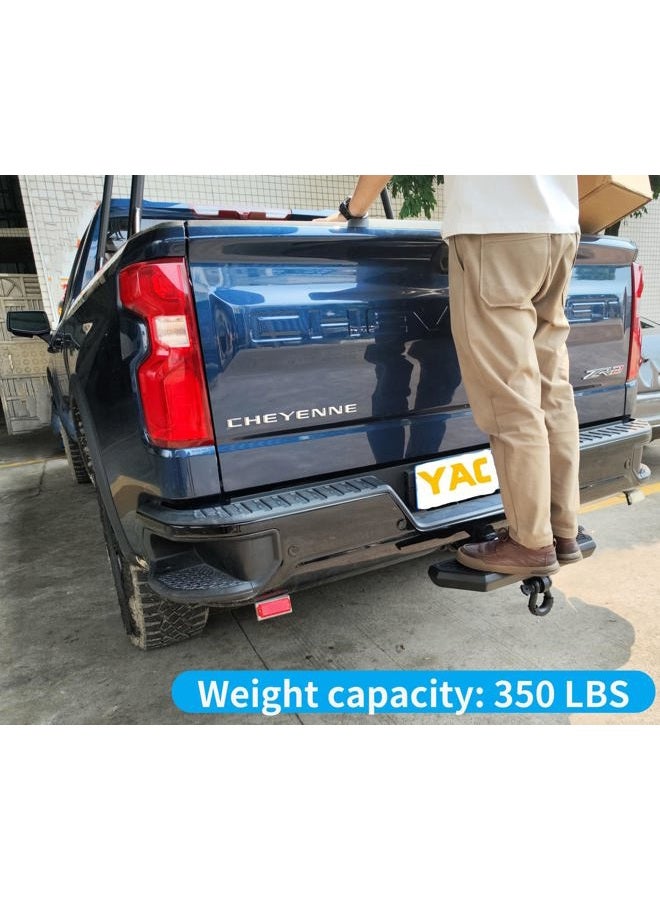 YACUTA Tow Hook Hitch Step, Rear Truck Step for Pet Jump in and Out Pickup Truck, Trailer or SUV. Solid and Easy Install with Lock Pin Keys，Size ‎6.3 x 23.8 x 4.6 inch. - Image 3