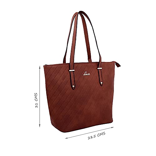 Lavie Yalta Women's Tote Handbag (Brown, Tan) - Image 4