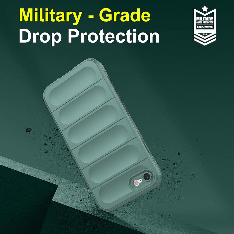 ZAPCASE Back Case Cover for iPhone 7/8 / Se 2020 | Compatible for iPhone 7/8 / Se 2020 Back Cover | Liquid Silicon Magic Case with Camera Protection | Dark Green - Image 5