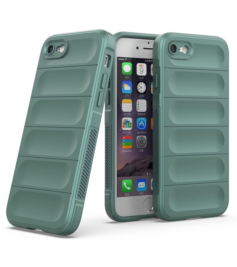 ZAPCASE Back Case Cover for iPhone 7/8 / Se 2020 | Compatible for iPhone 7/8 / Se 2020 Back Cover | Liquid Silicon Magic Case with Camera Protection | Dark Green - Image 1