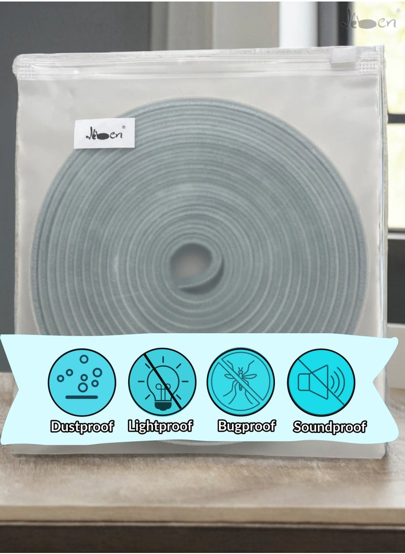 IKBEN - IKBEN Self Adhesive Seal Strip Foam Weather Stripping for Doors and Windows Soundproof Adhesive Foam Window Insulation Door Bottom Seal Silicone Self Adhesive Weather Stripping Soundproof Foam Tape - Image 1
