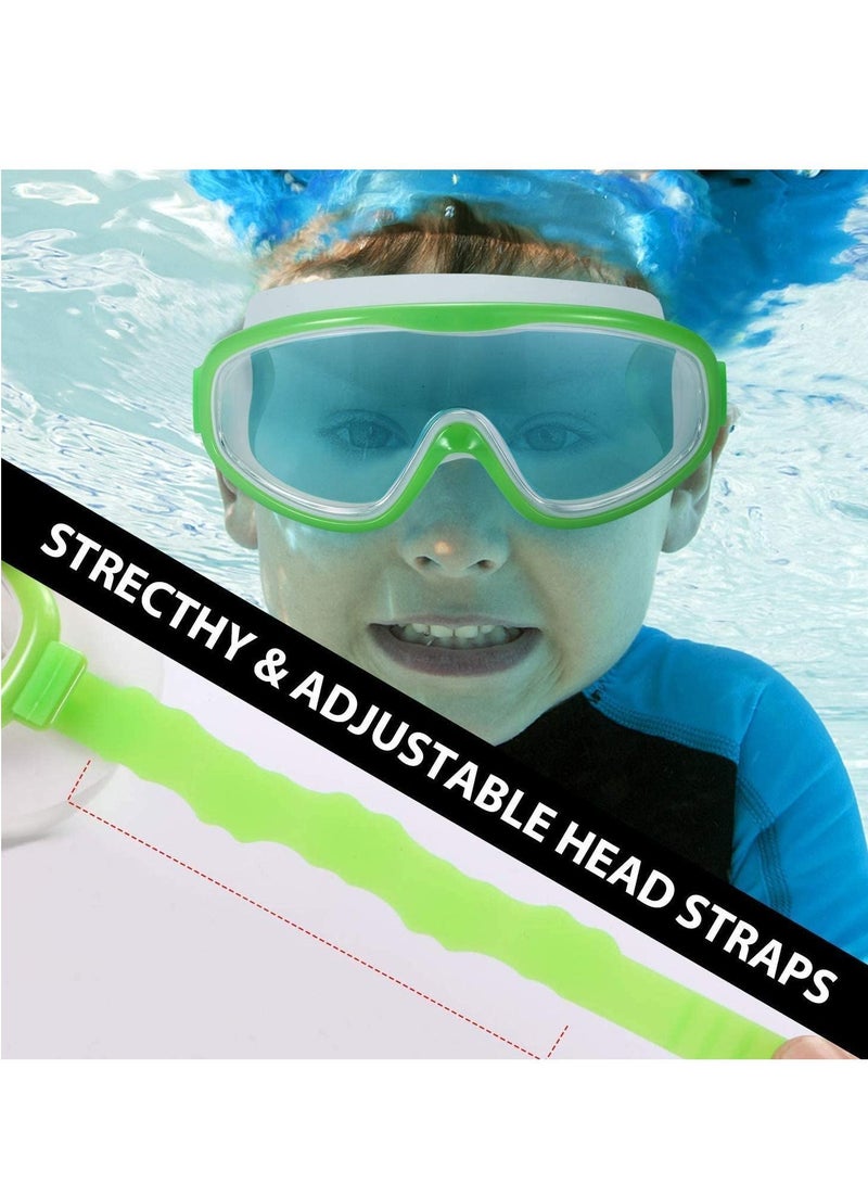 Y&D Kids Swimming Goggles, Goggles Anti-Fog Anti-Leak UV Protection Large Swim No Leaking, with Anti-Fog, Waterproof, Age 3-15 - Image 2