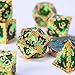 UDIXI Metal Dice Set DD 7PCS DND Polyhedral Dice Set Dragon Mint Green for Role Playing Game RPG and Other Tabletop Game - Image 4