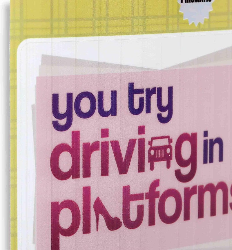 Open Road Brands Clueless You Try Driving in Platforms Adhesive Vinyl Decal - Fun Clueless Quote Sticker for Fans Consistent steady quality - Image 4