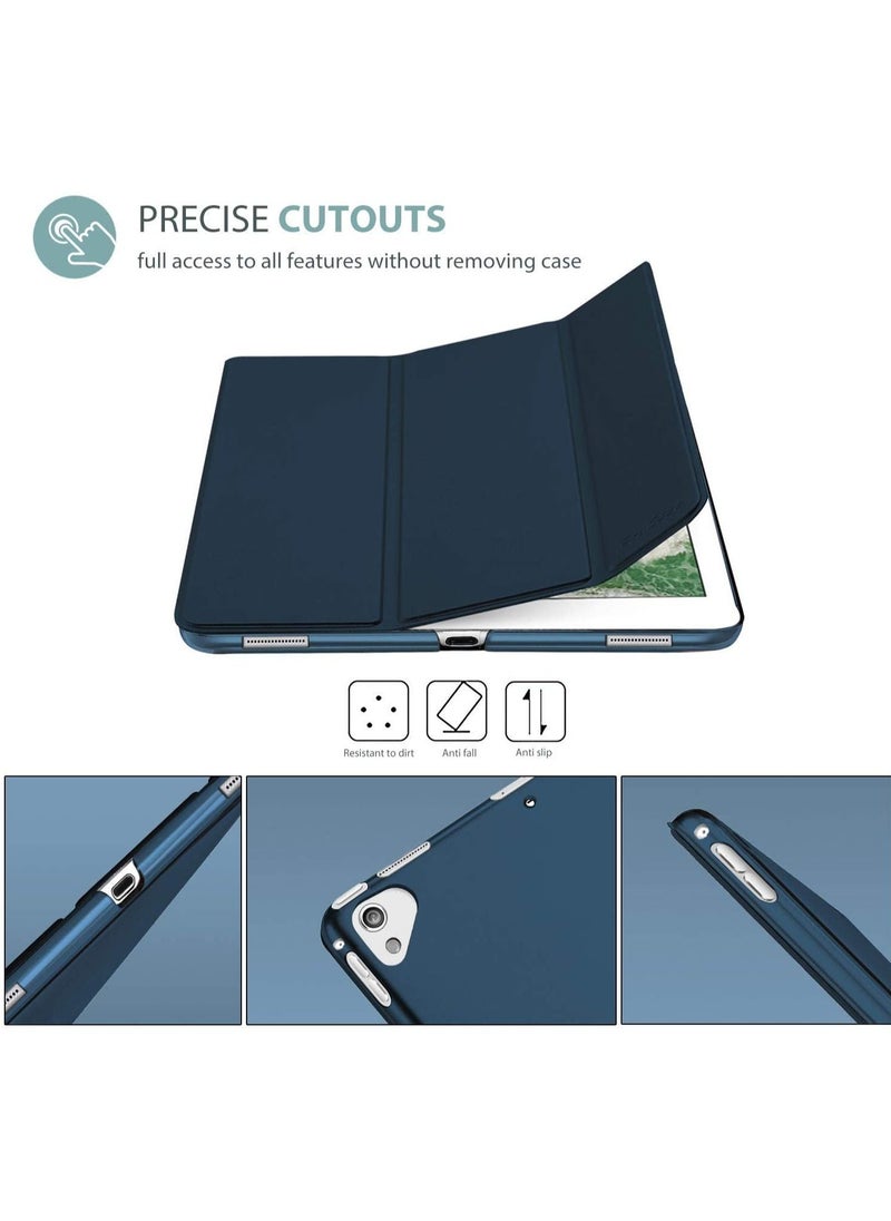 Procases - iPad Pro 12.9 2017/2015 Case (Old Model, 1st & 2nd Gen), Ultra Slim Lightweight Stand Smart Case Shell with Translucent Frosted Back Cover for Apple iPad Pro 12.9 Inch -Navy - Image 1