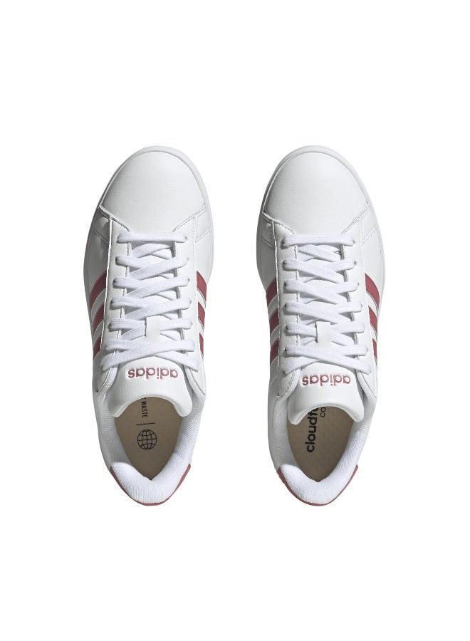 Adidas Adidas Grand Court 2.0 White Tennis Shoes For Women 4 - Image 3