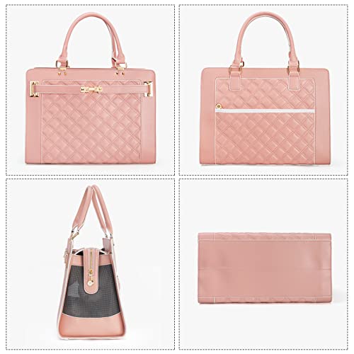 Minsong Fashion Pet Carrier Dog Cat Carrier Purse Soft-Sided Leather Handbag Pet Tote Bag for Small Dogs Puppy and Cats TSA Airline Approved - Image 4