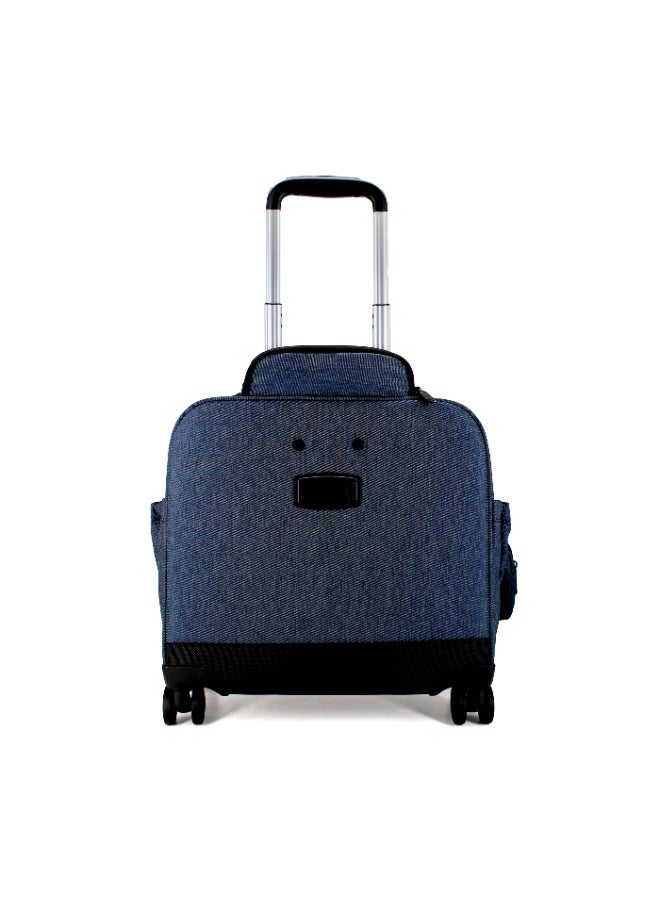 CATERPILLAR CAT SwiftRider 4 Wheel Trolley - Dark Blue Denim - Image 3
