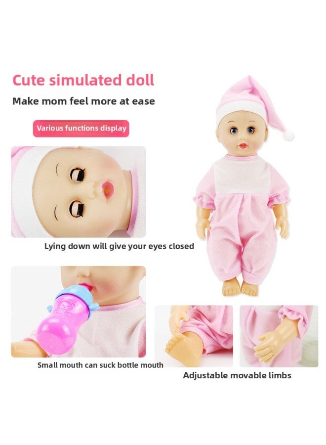 Children's Toys Girls Play House Stroller With Dolls Baby Kindergarten Children's Clothing Amusement Park Batch-Color:Rainbow With Peng Iron Cart +335 Color Dress Princess - Image 4