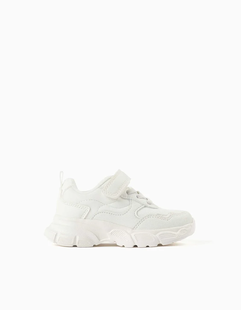 Ziddy Dual-Fabric Chunky Trainers With Mesh Lining