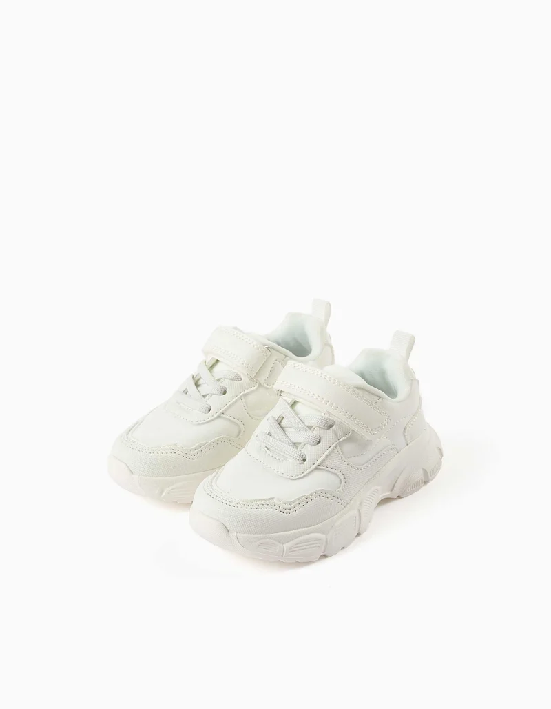 Ziddy Dual-Fabric Chunky Trainers With Mesh Lining