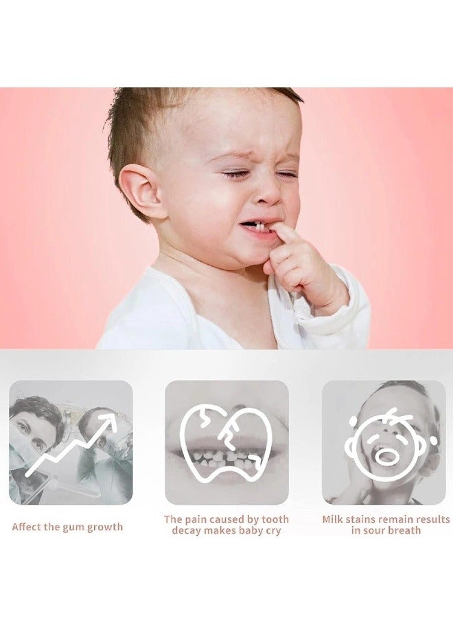10/20/30/50/100PCS Baby Oral Tongue Cleaning Toothbrush, Disposable Baby Oral Cleaner, Newborn Oral Cleaning Stick, Soft Gauze Toothbrush, Suitable for babies and children 0-3 years old - Image 3