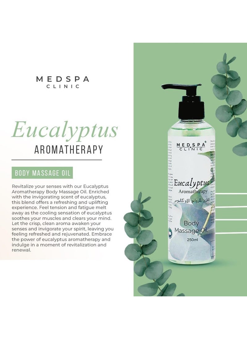MEDSPACLINIC Sandalwood, Citrus, Oud, Eucalyptus Aromatherapy Body Massage Oil 250ml each Combo Pack  - Image 2