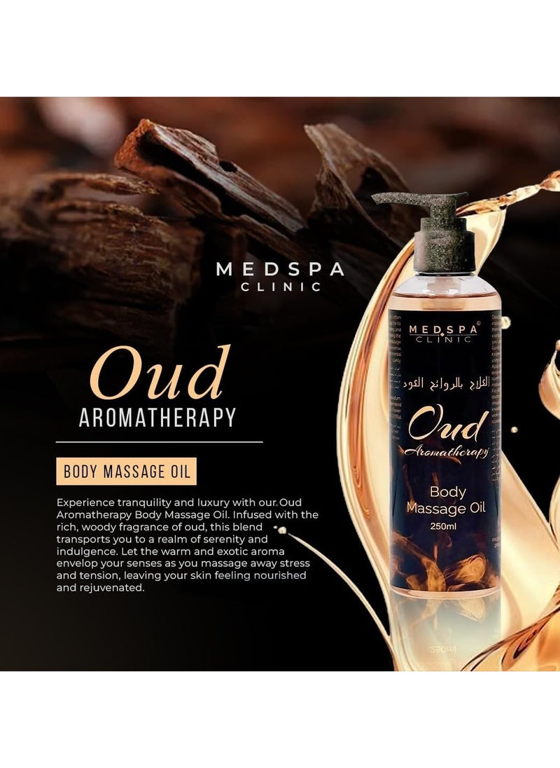MEDSPACLINIC Sandalwood, Citrus, Oud, Eucalyptus Aromatherapy Body Massage Oil 250ml each Combo Pack  - Image 4