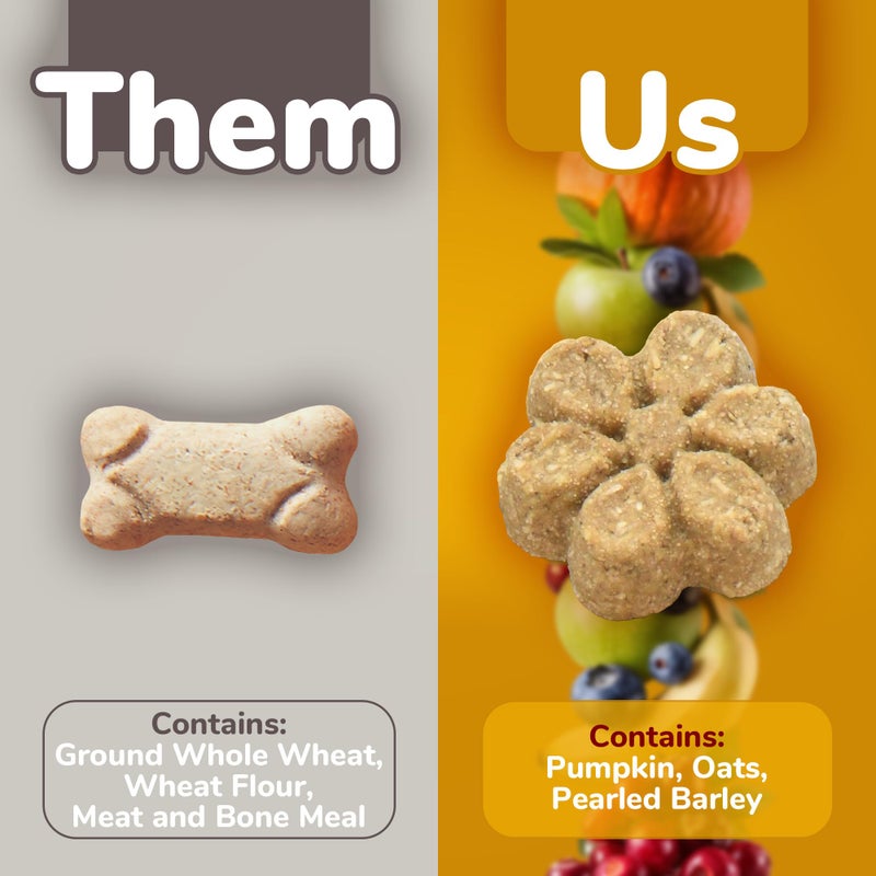 Fruitables Baked Dog Treats, Healthy Pumpkin Treat for Dogs, Low Calorie & Delicious, No Wheat, Corn or Soy, Made in the USA, Pumpkin and Banana Flavor, 12oz - Image 3