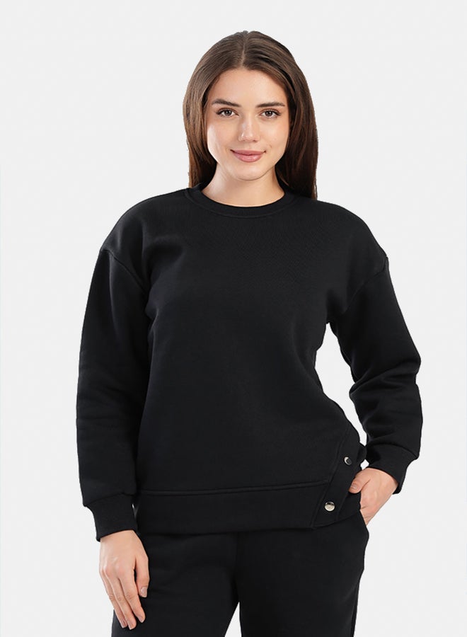 Carina Round Neck Lounge Sweatshirt - Image 1