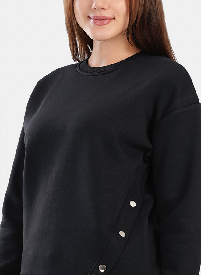 Carina Round Neck Lounge Sweatshirt - Image 2